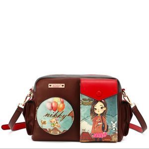 Hailee dreams big NIKKY Multi Pocket Crossbody Bag Satchel